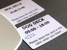 dog cabin key card